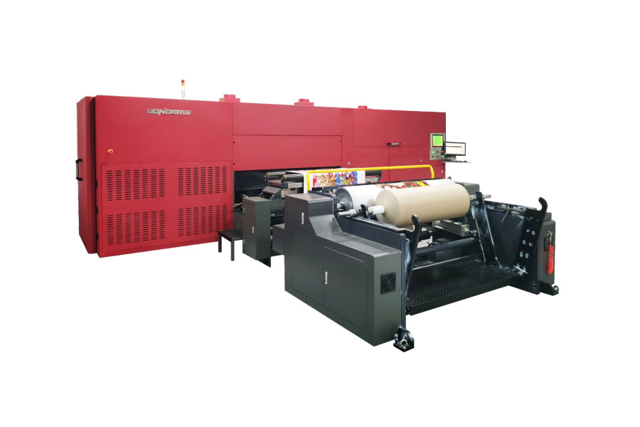 Industrial single pass roll to roll digital pre-printer